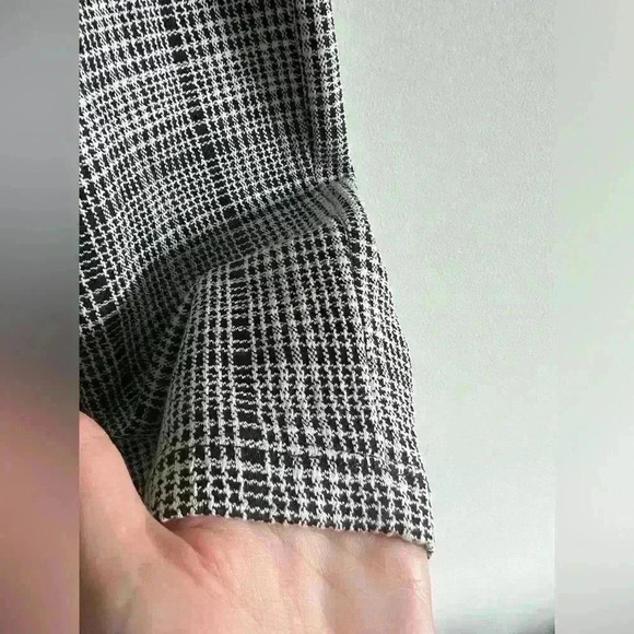 NWT Max Studio Women’s Grey Plaid Belted Skirt Work Office Preppy Prep Medium - Picture 8 of 10